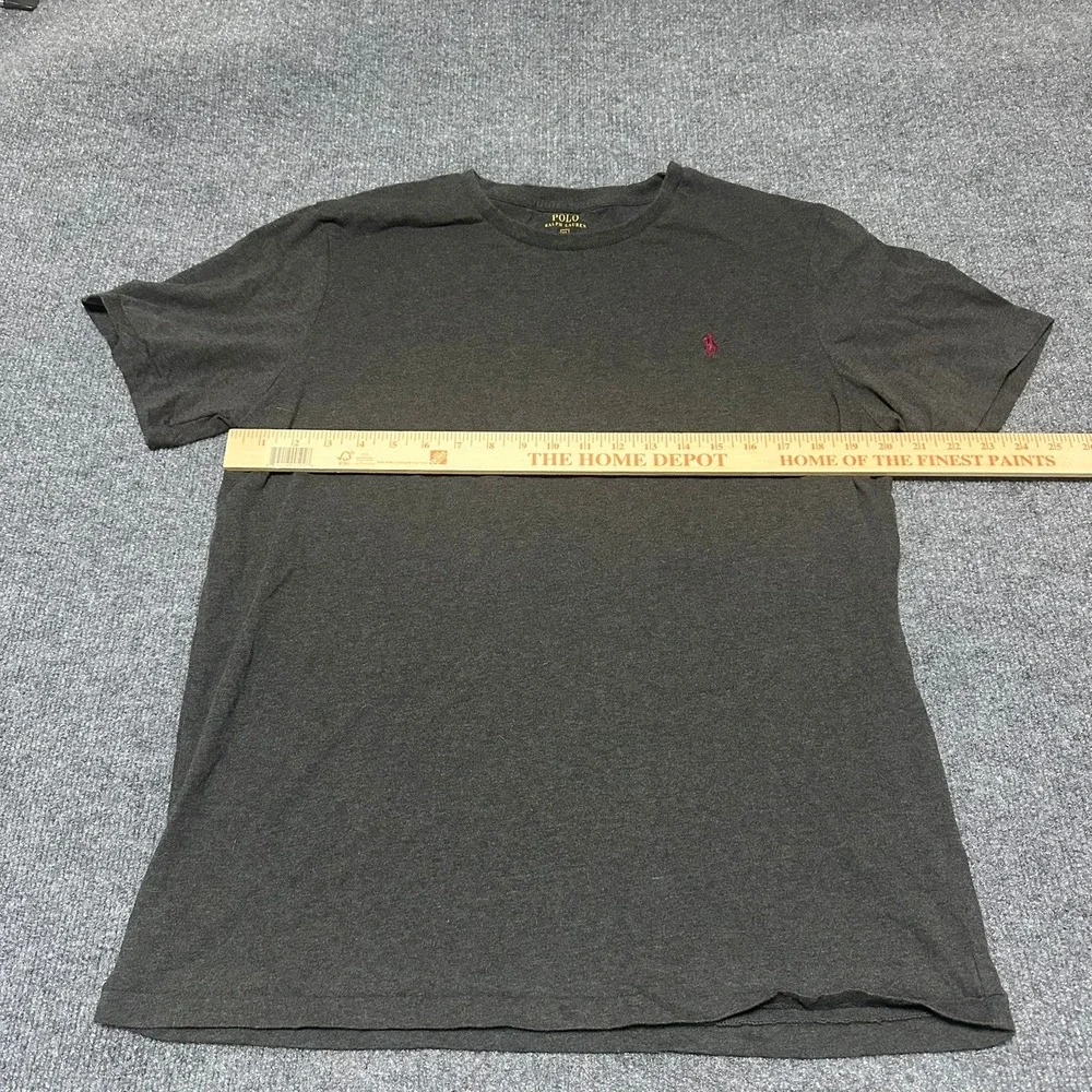 Polo Ralph Lauren Mens XL Custom Fit Charcoal Gray Short Sleeve T-Shirt